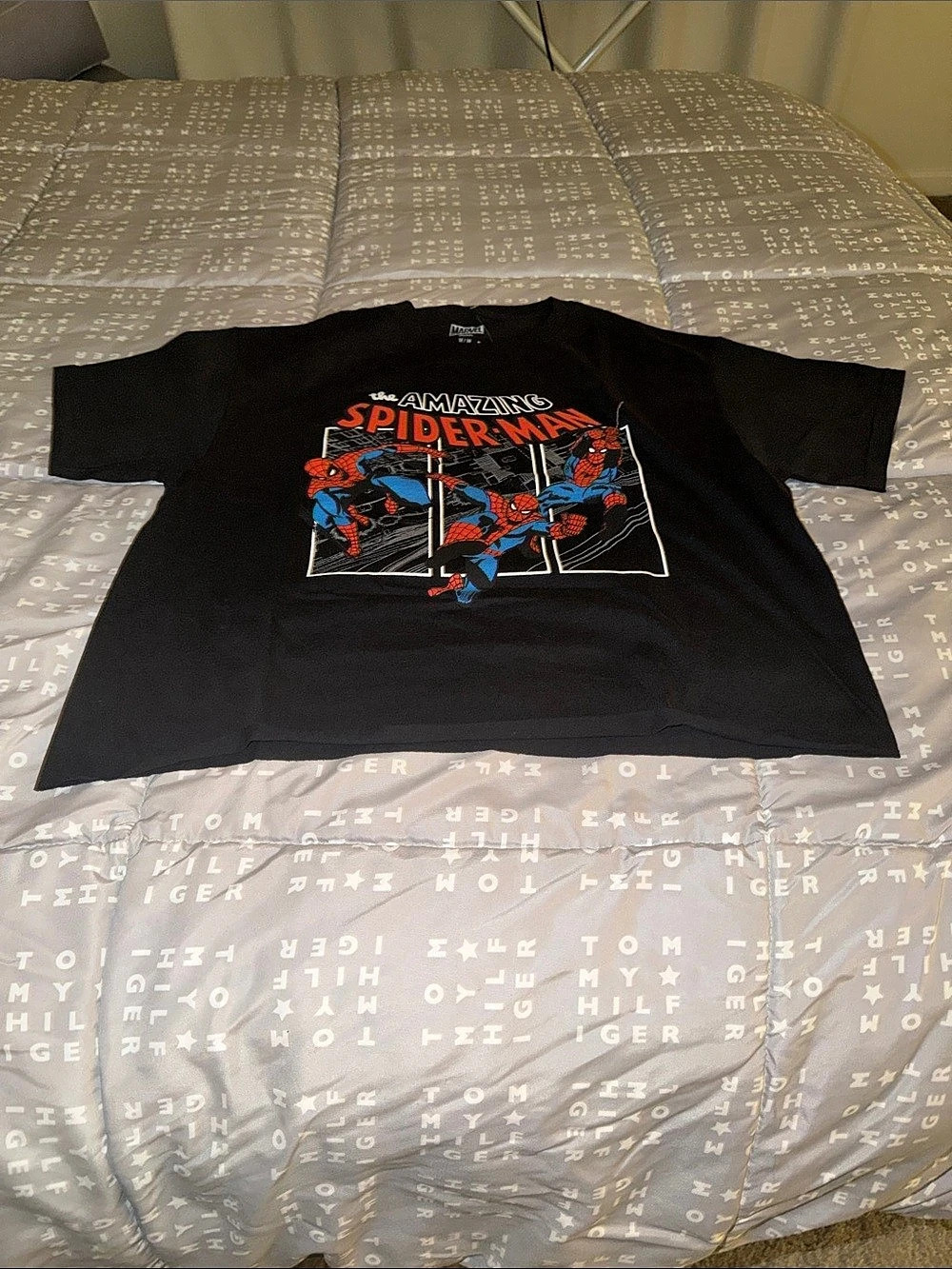 Marvel Spider-Man Graphic Tee in Black & Red New